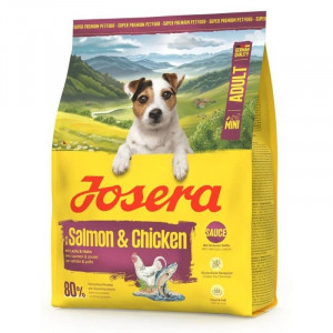 JOSERA MINI CHICKEN SALMON sausā barība suņiem Vista, lasis 900g